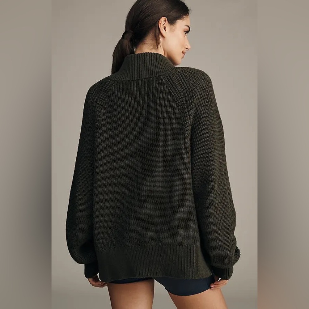 NWT Varley Anthropologie Tessa Zip Through Knit Jacket - Picture 4 of 9